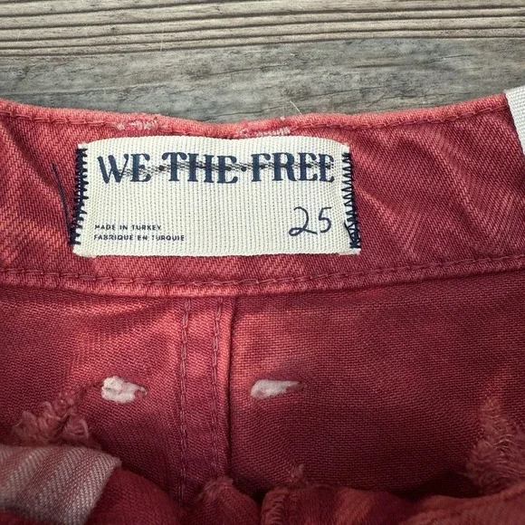 Free People Mixed Emotions Hi Lo Shorts High Rise Size 25 Dragonfruit Sorbet NWT - Picture 5 of 12